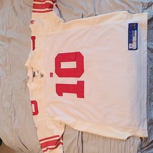 NFL Reebok New York Giants White Eli Manning Stitched Jersey - Size 50 (L)